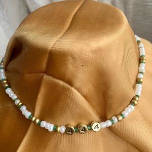 Angel Numbers 444 Beaded Necklace